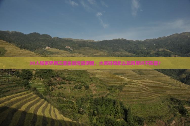 30人张家界到三亚皇后湾旅游团，大家好奇怎么玩得尽兴不踩雷？