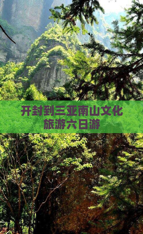 开封到三亚南山文化旅游六日游