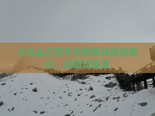 大丰去三亚千古情团体旅游报价、攻略及距离