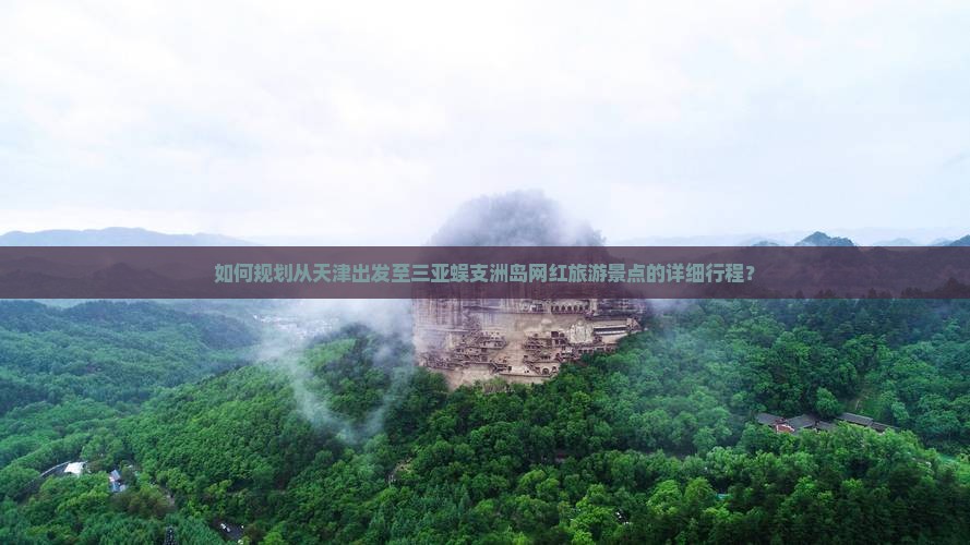如何规划从天津出发至三亚蜈支洲岛网红旅游景点的详细行程？