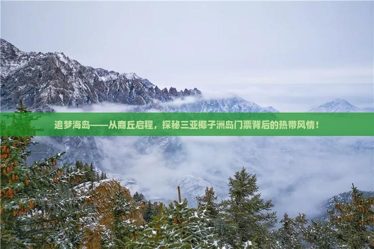 追梦海岛——从商丘启程，探秘三亚椰子洲岛门票背后的热带风情！