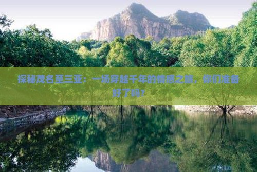 探秘茂名至三亚：一场穿越千年的情感之旅，你们准备好了吗？