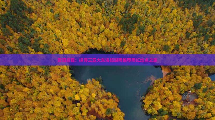 贵阳启程：探寻三亚大东海旅游网推荐网红地点之旅