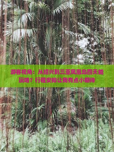游客视角：从绍兴到三亚凤凰岛四天能玩啥？行程安排让我有点小期待