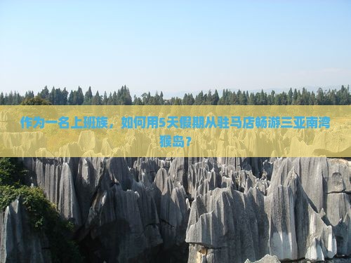 作为一名上班族，如何用5天假期从驻马店畅游三亚南湾猴岛？