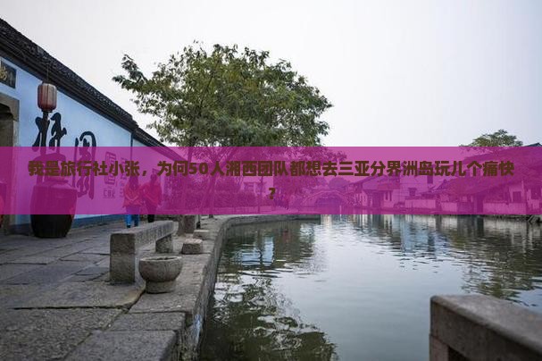 我是旅行社小张，为何50人湘西团队都想去三亚分界洲岛玩儿个痛快？