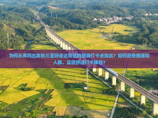 为何从黄冈出发到三亚呀诺达景区的旅游打卡点如此？如何避免拥堵和人群，实现舒适打卡体验？