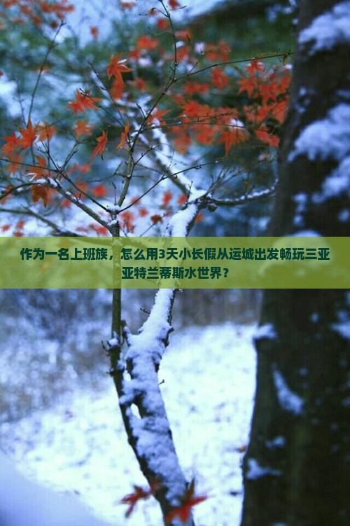作为一名上班族，怎么用3天小长假从运城出发畅玩三亚亚特兰蒂斯水世界？
