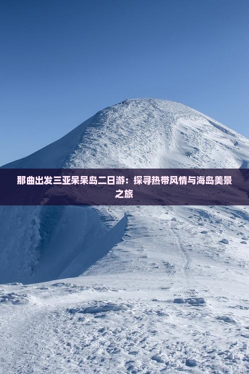 那曲出发三亚呆呆岛二日游:探寻热带风情与海岛美景之旅 那曲出发三亚呆呆岛二日游:探寻热带风情与海岛美景之旅