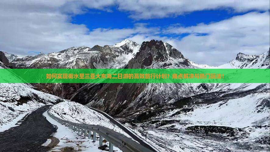 如何实现衡水至三亚大东海二日游的高效旅行计划？痛点解决与热门玩法！