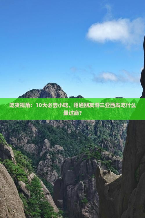 吃货视角：10大必尝小吃，昭通朋友游三亚西岛吃什么最过瘾？