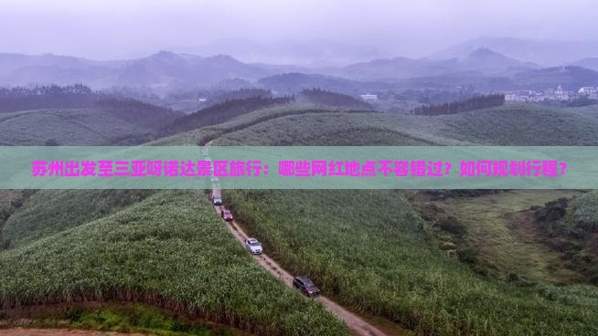 苏州出发至三亚呀诺达景区旅行：哪些网红地点不容错过？如何规划行程？