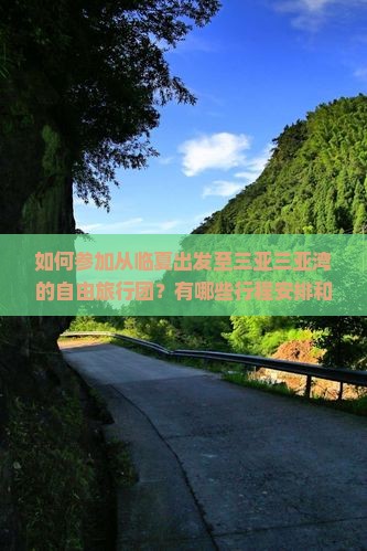 如何参加从临夏出发至三亚三亚湾的自由旅行团？有哪些行程安排和价格选择？