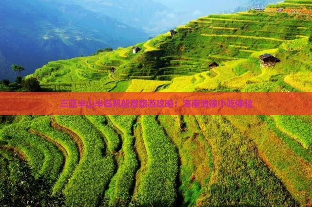 清徐去三亚半山半岛帆船港旅游小吃
