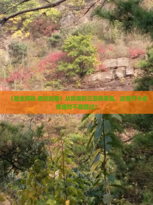 常德出发三亚呆呆岛旅游打卡点