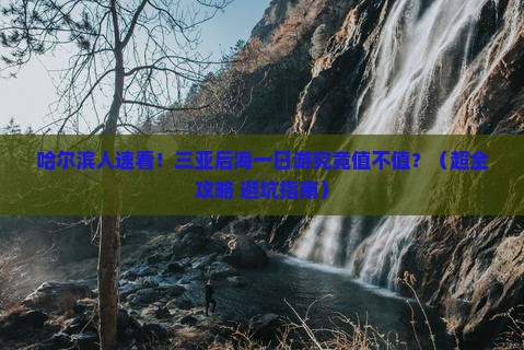 哈尔滨出发三亚后海一日游 哈尔滨出发三亚后海一日游
