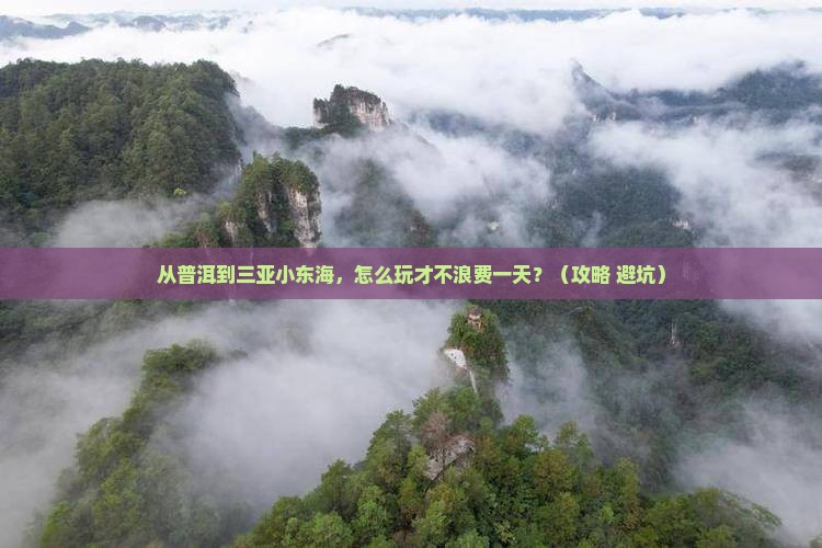 普洱去三亚小东海一日游