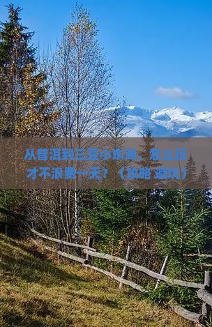 普洱去三亚小东海一日游