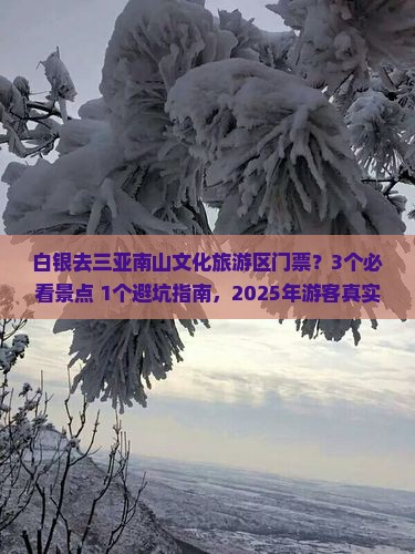 白银去三亚南山文化旅游区门票