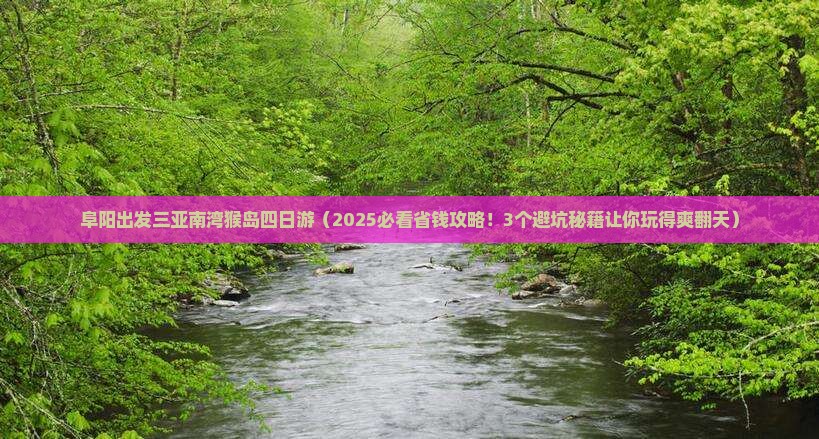 阜阳出发三亚南湾猴岛四日游