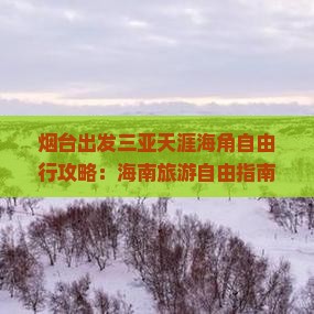 烟台出发三亚天涯海角自由行