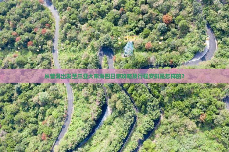 从普洱出发至三亚大东海四日游攻略及行程安排是怎样的？