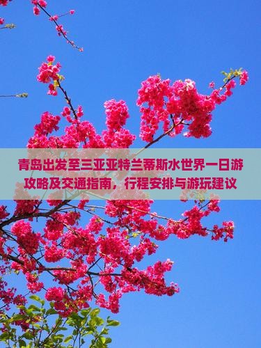 青岛出发至三亚亚特兰蒂斯水世界一日游攻略及交通指南，行程安排与游玩建议？