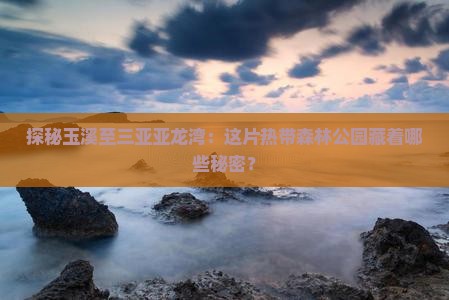 探秘玉溪至三亚亚龙湾：这片热带森林公园藏着哪些秘密？