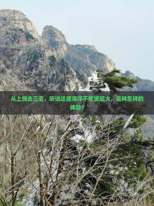 从上饶去三亚，听说这座海洋不夜城超火，是种怎样的体验？