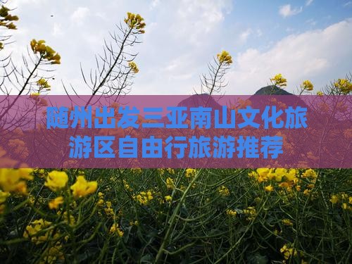 随州出发三亚南山文化旅游区自由行旅游推荐