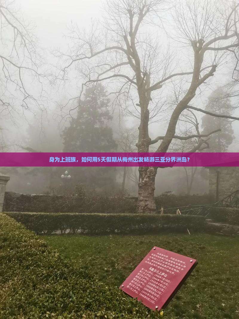 身为上班族，如何用5天假期从梅州出发畅游三亚分界洲岛？