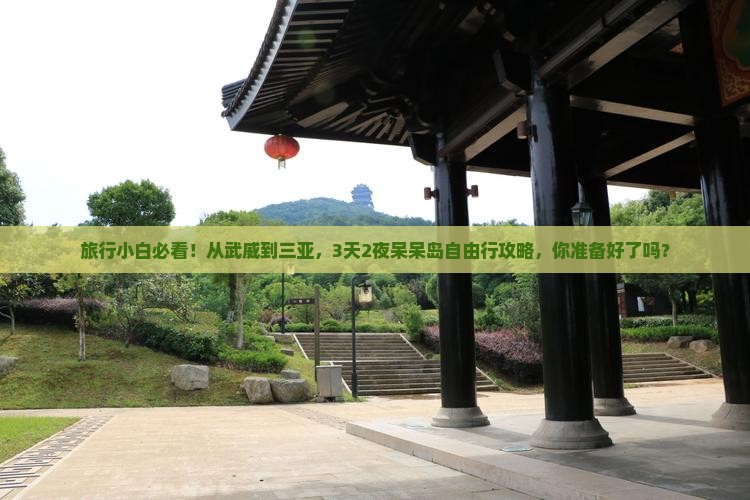 旅行小白必看！从武威到三亚，3天2夜呆呆岛自由行攻略，你准备好了吗？