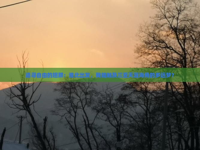 追寻自由的翅膀：淮北出发，我能触及三亚天涯海角的多远梦？