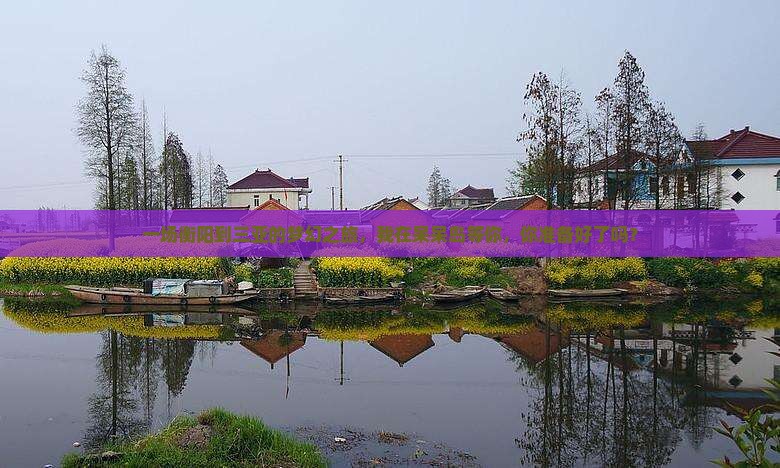 一场衡阳到三亚的梦幻之旅，我在呆呆岛等你，你准备好了吗？