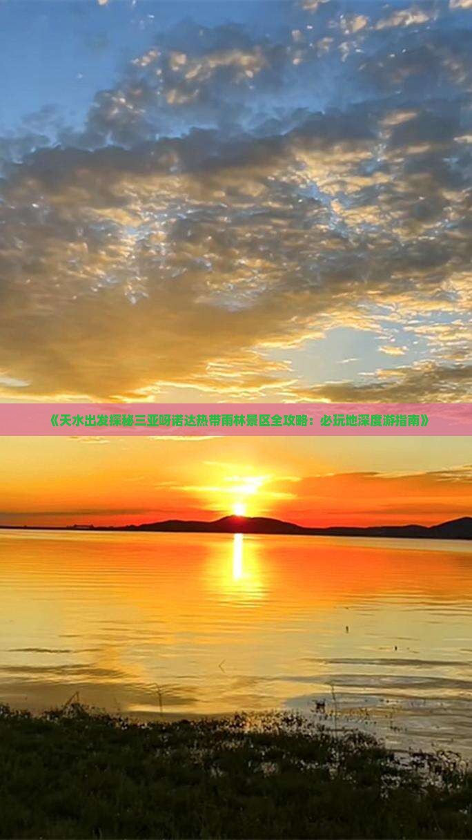 《天水出发探秘三亚呀诺达热带雨林景区全攻略：必玩地深度游指南》