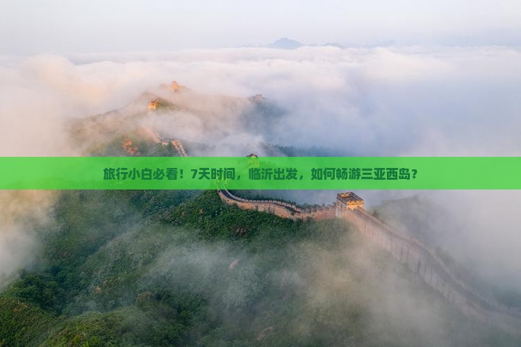 旅行小白必看！7天时间，临沂出发，如何畅游三亚西岛？