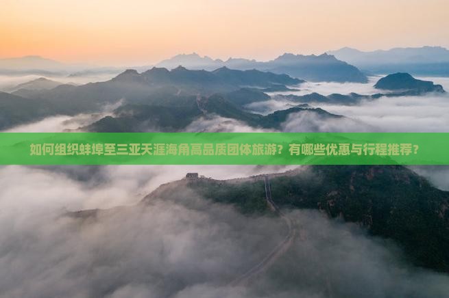 如何组织蚌埠至三亚天涯海角高品质团体旅游？有哪些优惠与行程推荐？