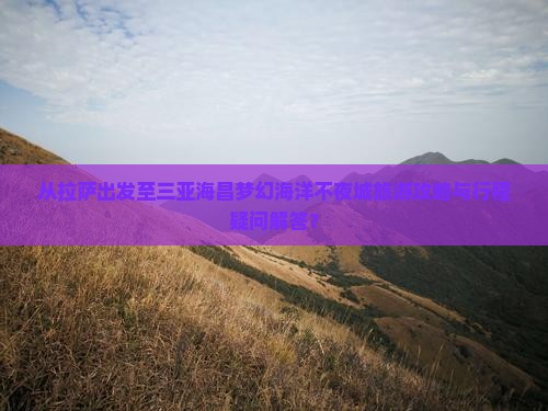 从拉萨出发至三亚海昌梦幻海洋不夜城旅游攻略与行程疑问解答？