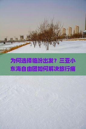 为何选择临汾出发？三亚小东海自由团如何解决旅行痛点，实现高品质自由行？