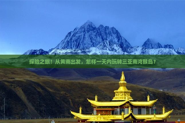 探险之旅！从黄南出发，怎样一天内玩转三亚南湾猴岛？