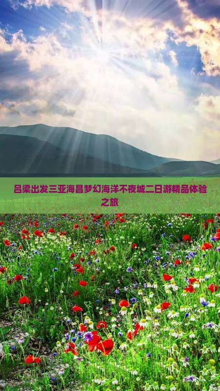 吕梁出发三亚海昌梦幻海洋不夜城二日游精品体验之旅
