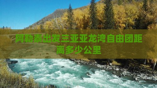 阿勒泰出发三亚亚龙湾自由团距离多少公里