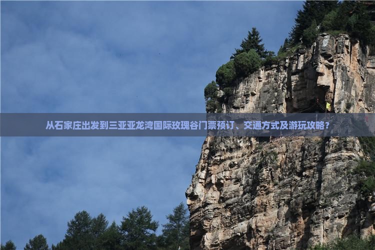 从石家庄出发到三亚亚龙湾国际玫瑰谷门票预订、交通方式及游玩攻略？