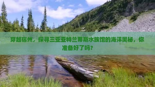 穿越宿州，探寻三亚亚特兰蒂斯水族馆的海洋奥秘，你准备好了吗？