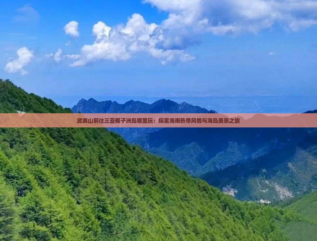 武夷山前往三亚椰子洲岛哪里玩：探索海南热带风情与海岛美景之旅