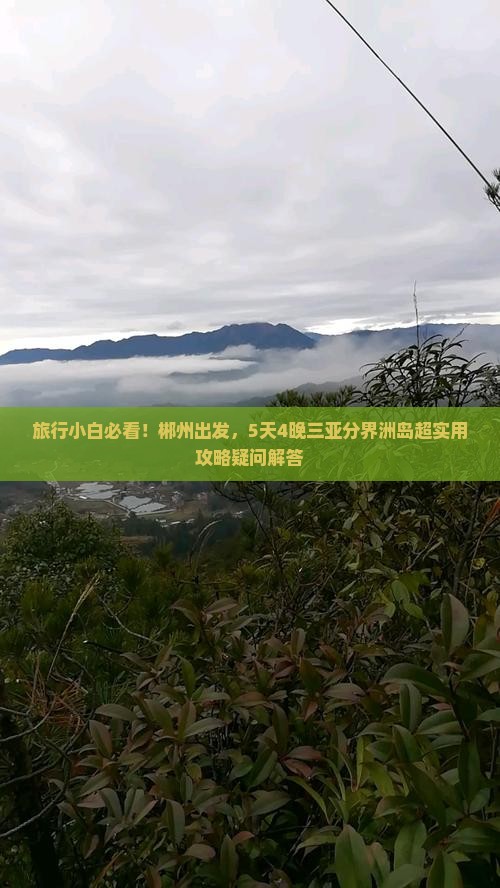 旅行小白必看！郴州出发，5天4晚三亚分界洲岛超实用攻略疑问解答