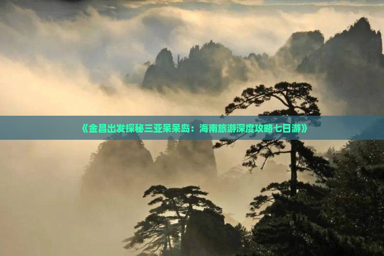 《金昌出发探秘三亚呆呆岛：海南旅游深度攻略七日游》