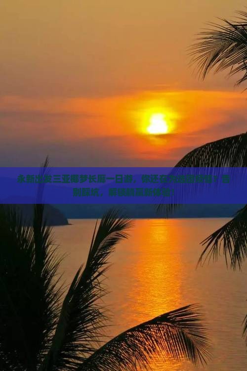 永新出发三亚椰梦长廊一日游