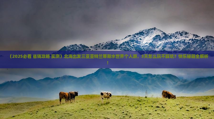 北海出发三亚亚特兰蒂斯水世界个人游