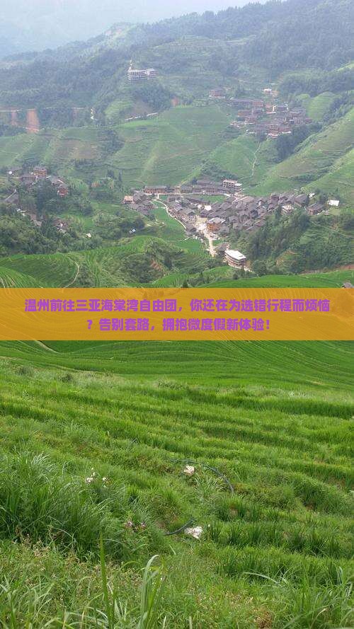 温州前往三亚海棠湾自由团